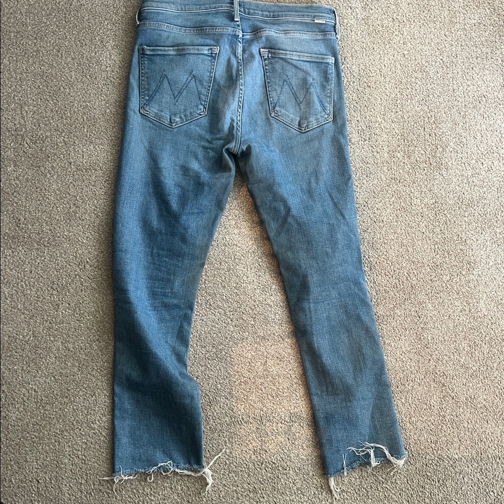 MOTHER The Mid Rise Dazzler Ankle Fray size 30 - Picture 2 of 4